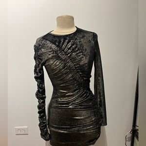 Platinum Mini Party Dress - Ronny Kobo - Size Small